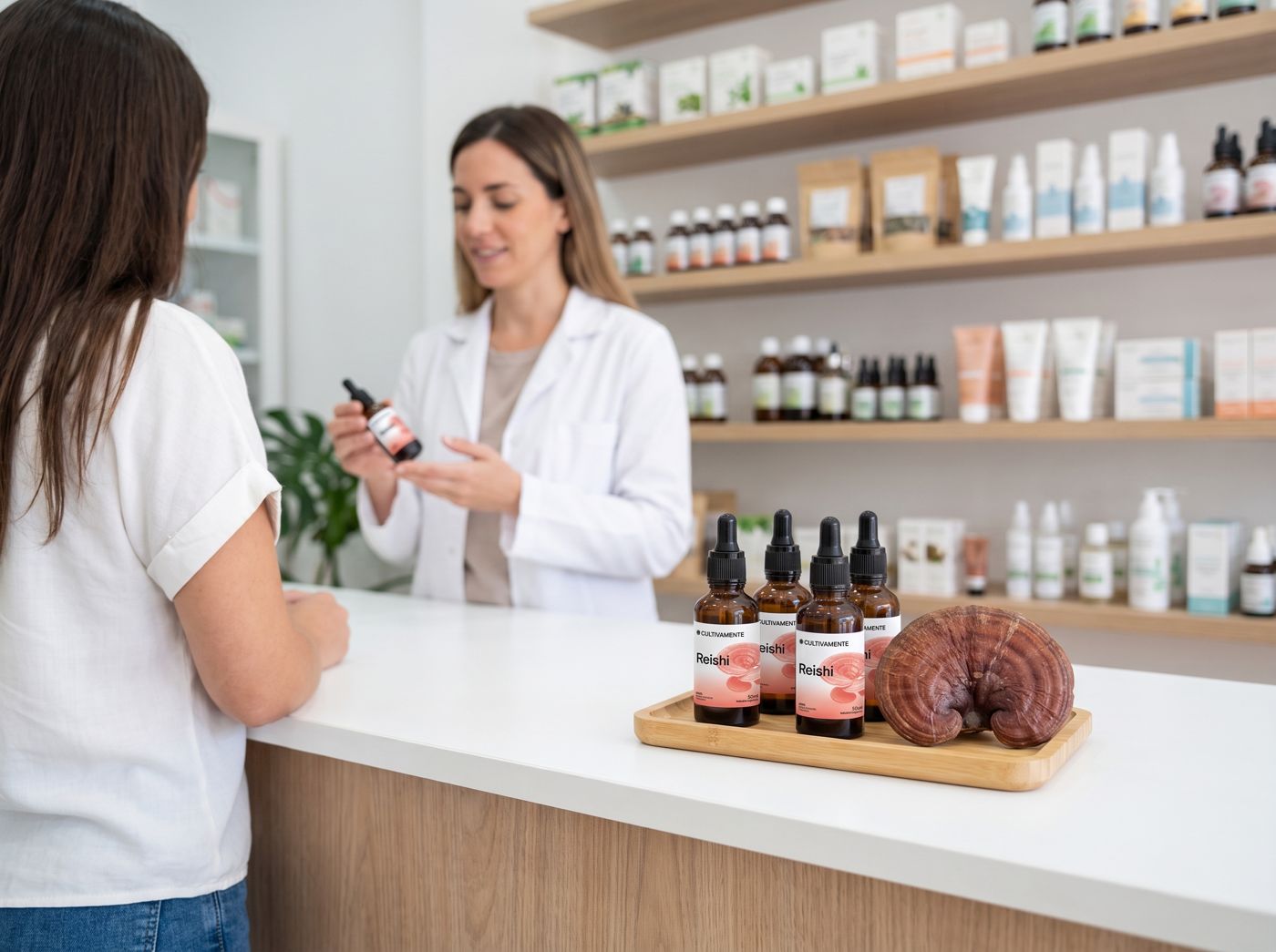 Farmacia con extractos Cultivamente